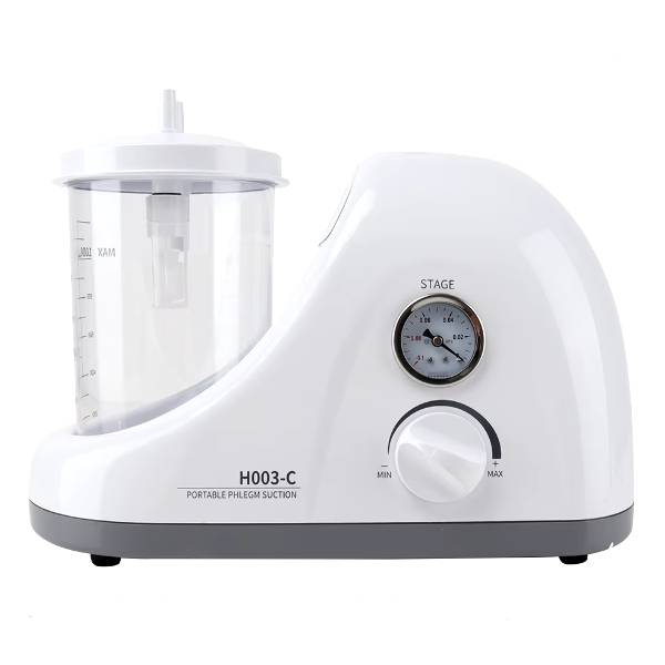 Aspiradores de secreciones y flema de la marca Folee. modelo H003-C ofrecido entre la gama de aspiradores de secreciones por la empresa Oxígeno y Equipos Médicos